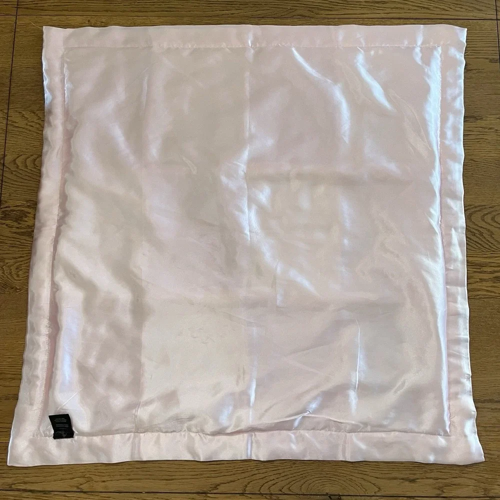 Baby Phat Pink Plush Satin Baby Blanket